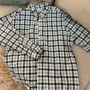 Goodfellow & Co Men's Plaid Shirt - Black, Green, White